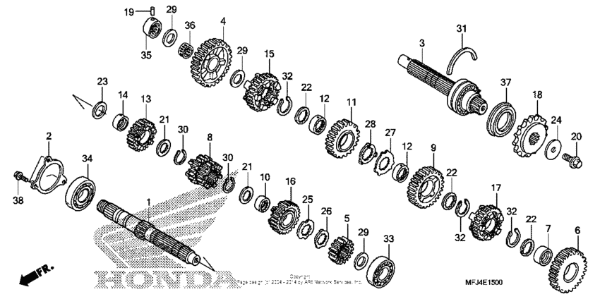 CBR600RR (ABS) Трансмиссия