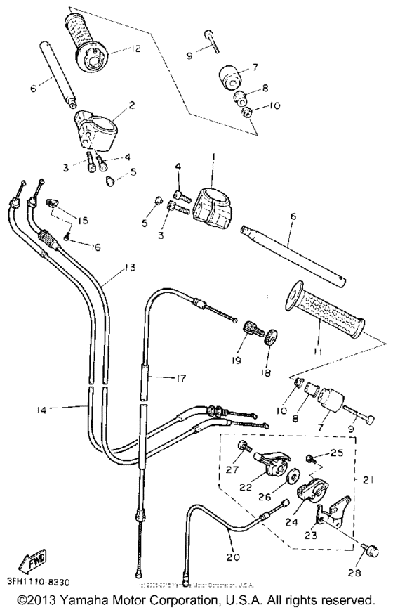 Handlebar-cable