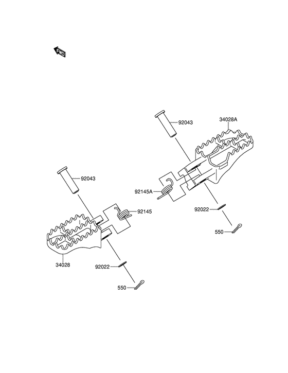 RM-Z250 Подножки