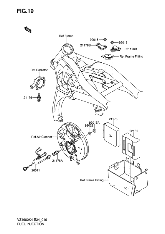VZ1600 Система впрыскивания топлива