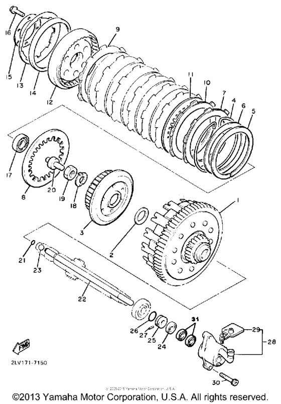 XVZ13DSC Сцепление