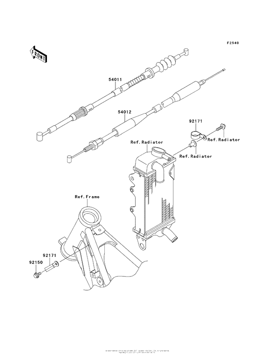 KX100 Тросы управления