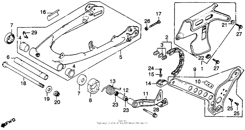 Swingarm + drive chain
