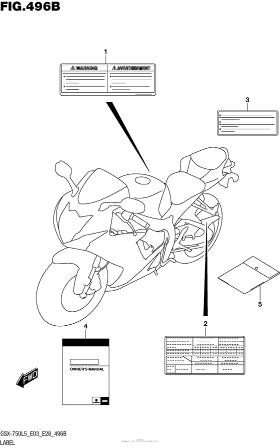 Label (Gsx-R750L5 E28)