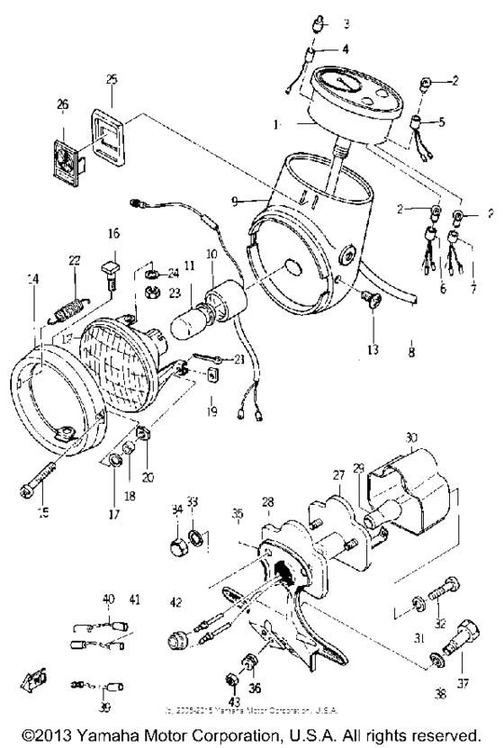 Head lamp - tail lamp