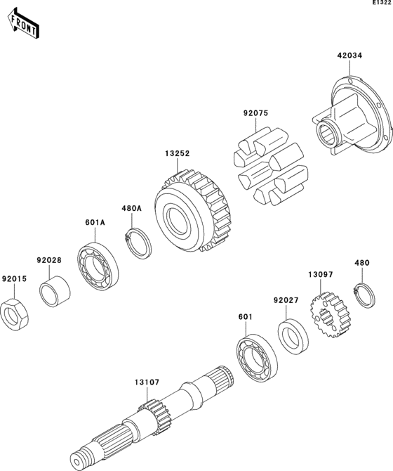Secondary shaft