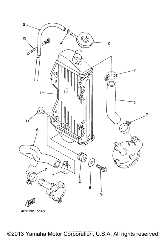 YZ80M1 Радиатор и Патрубки