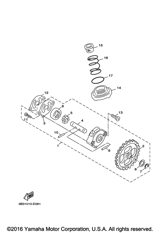 YW50F Масляный насос