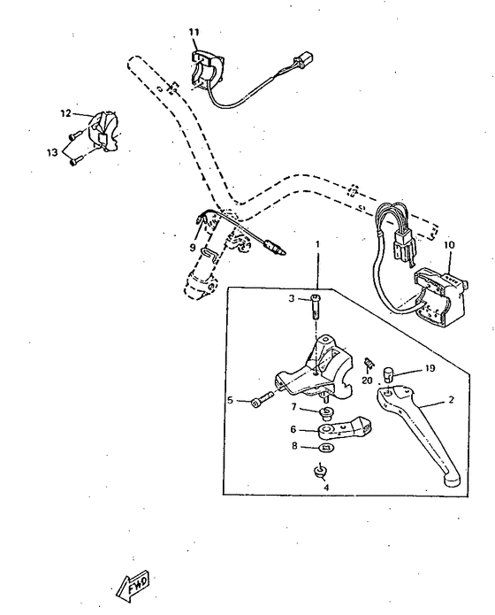 CW50RSX Handle switch. lever