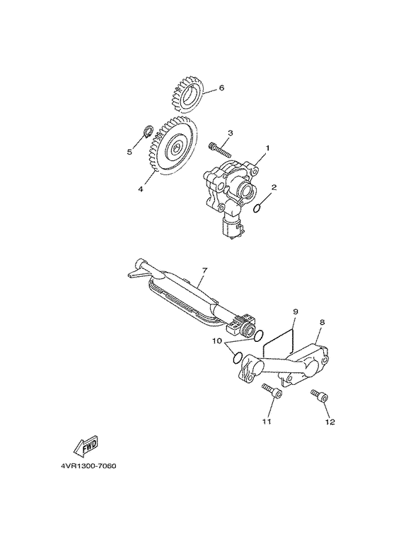 XVS650A Масляный насос