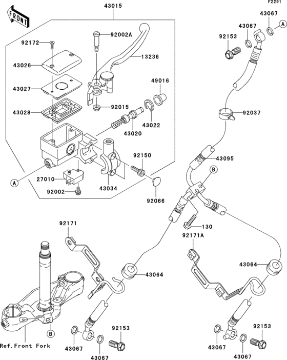 Front master cylinder(a1h)