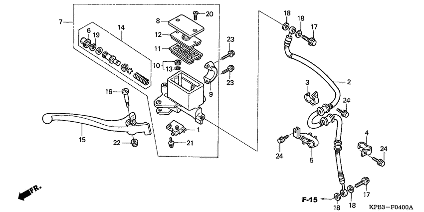 Fr. brake master cylinder