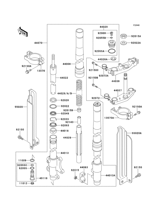 Front fork(1/2)