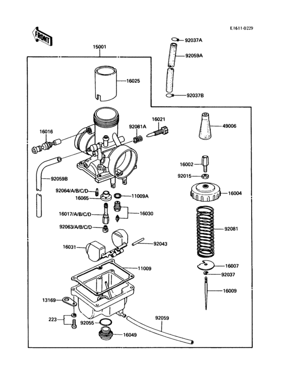 Carburetor(kdx80-c1/c2/c3)(1/2)