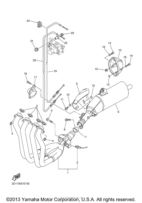 FZ1 Выхлопная система