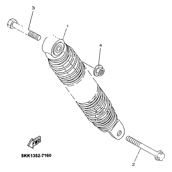 YN100 - hinterradaufhangung