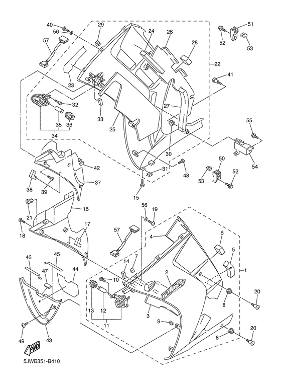 FJR1300A Обтекатель 2