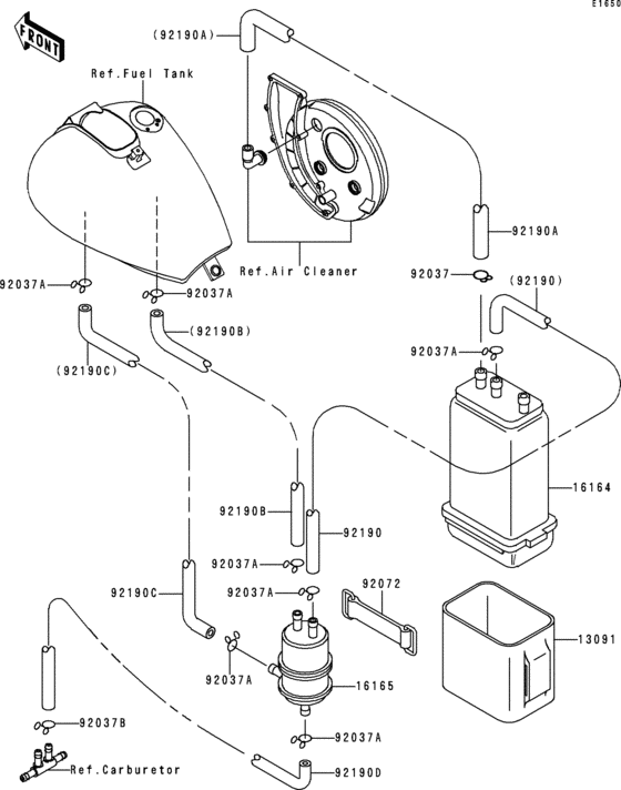 VN800 Испарительная система топлива
