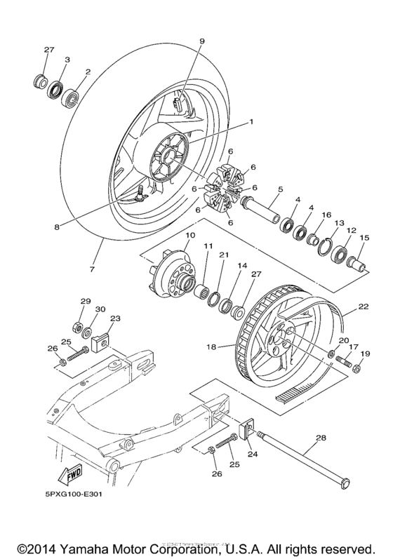 XV17PCXCR Переднее колесо