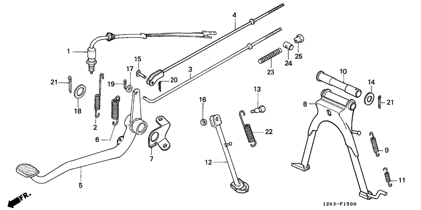 Stand/brake pedal