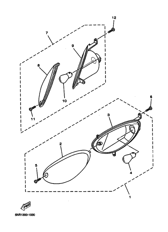 YP125D Проблесковый световой сигнал