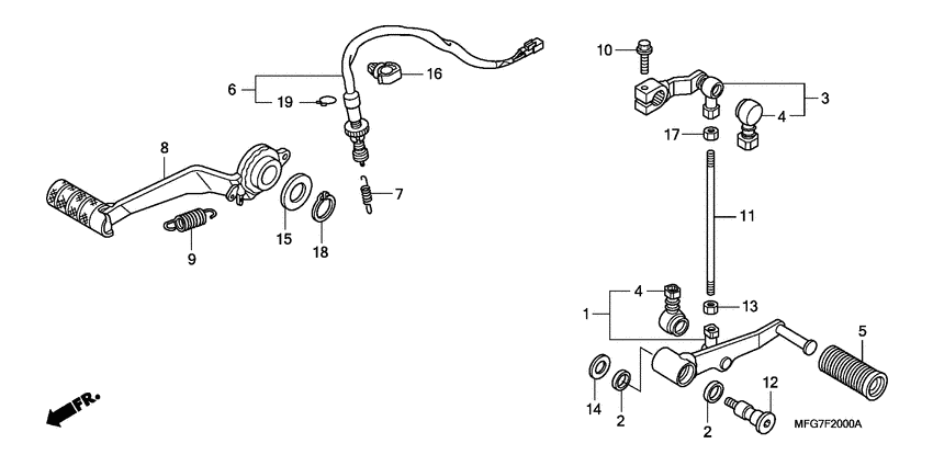 Brake pedal assy