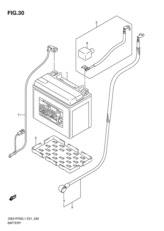 GSX-R750 Аккумулятор