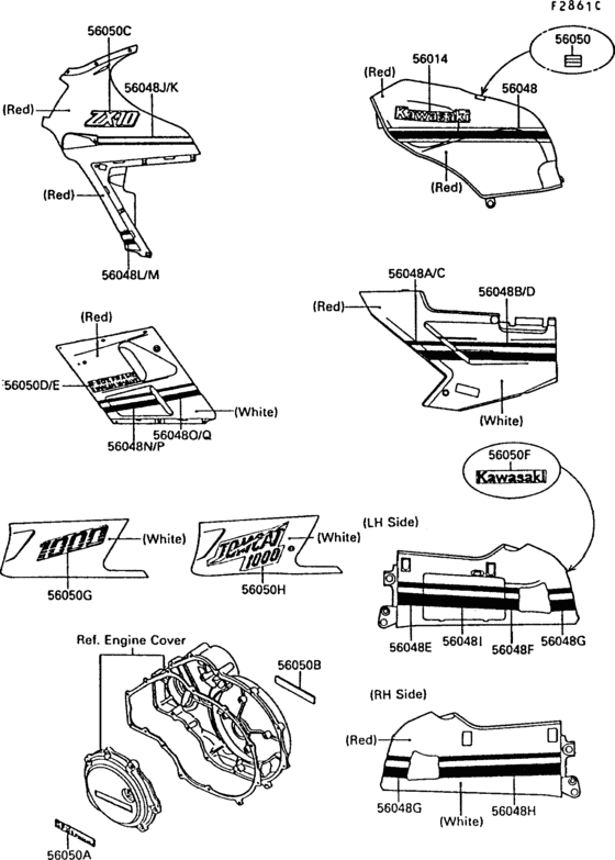 Decals(1/2)(red/white)(zx1000-b2)