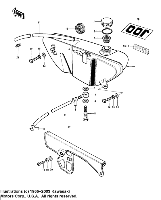 Oil tank/chain cover