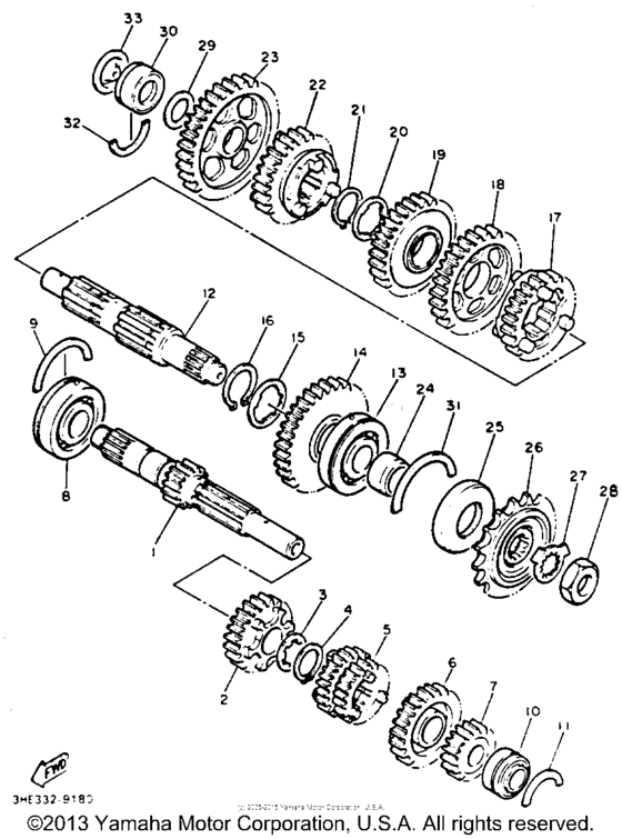 FZR600RDC Трансмиссия