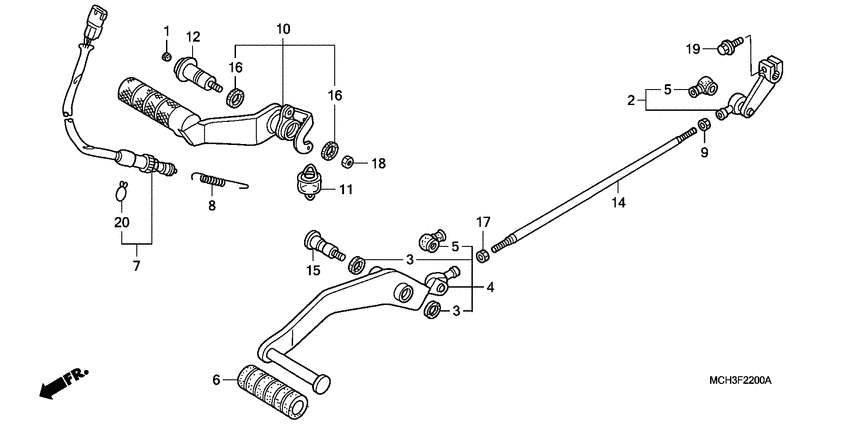 Brake pedal assy