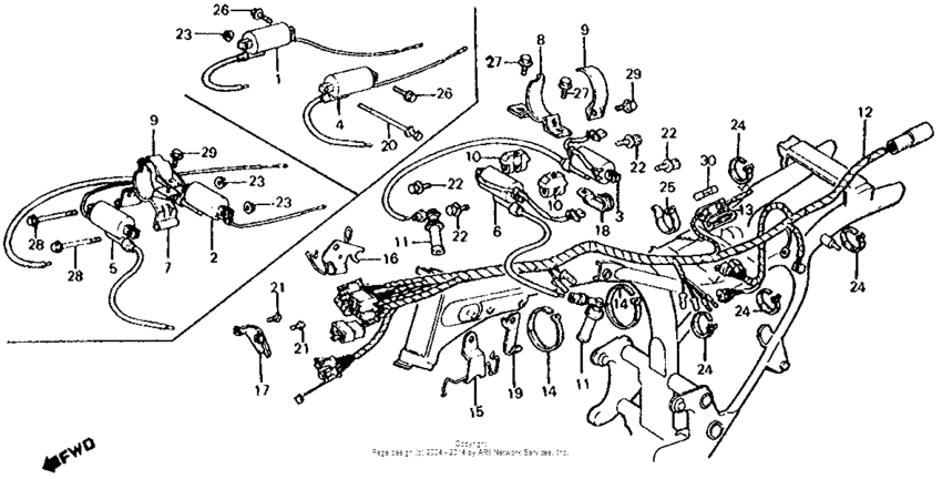 Wire harness + ignition coil