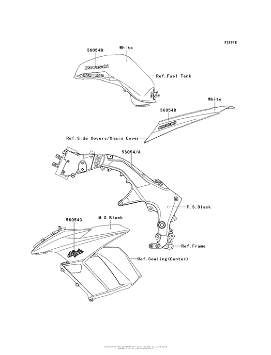 ZX1000 Decals (White)(Gdf)