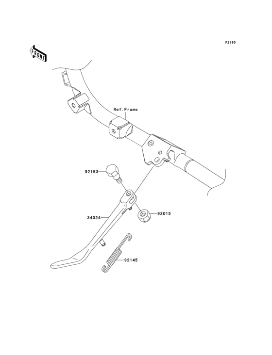 VN1700 Подножка