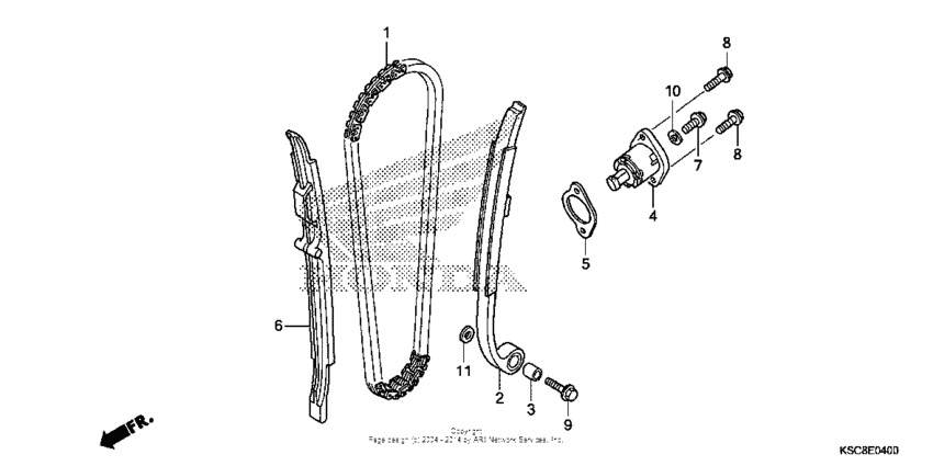 Cam chain + tensioner