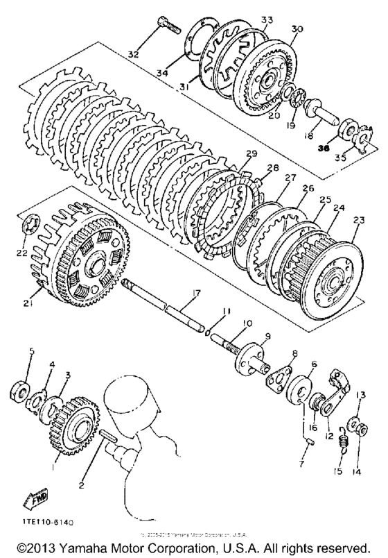 XV1100S Сцепление
