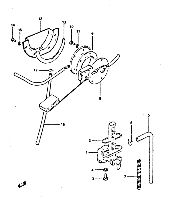 GS650 Топливный кран