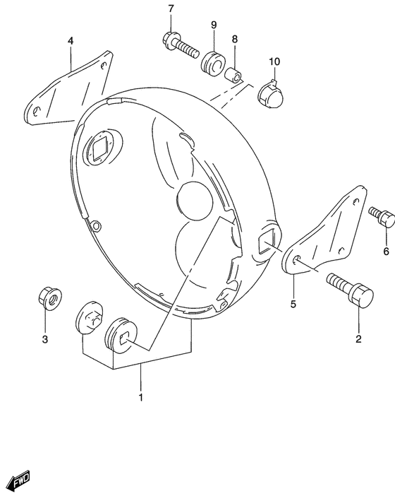 GS500 Фара головного света