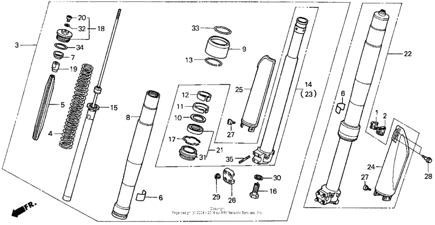 Front fork 91