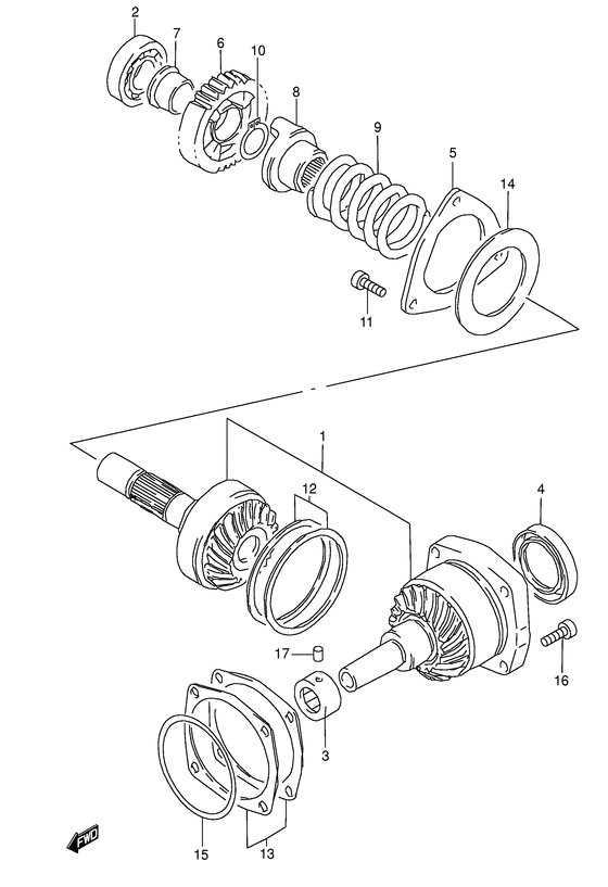 Secondary drive gear