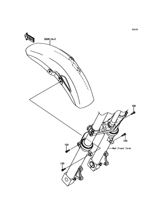ZR1200 フロントフェンダ