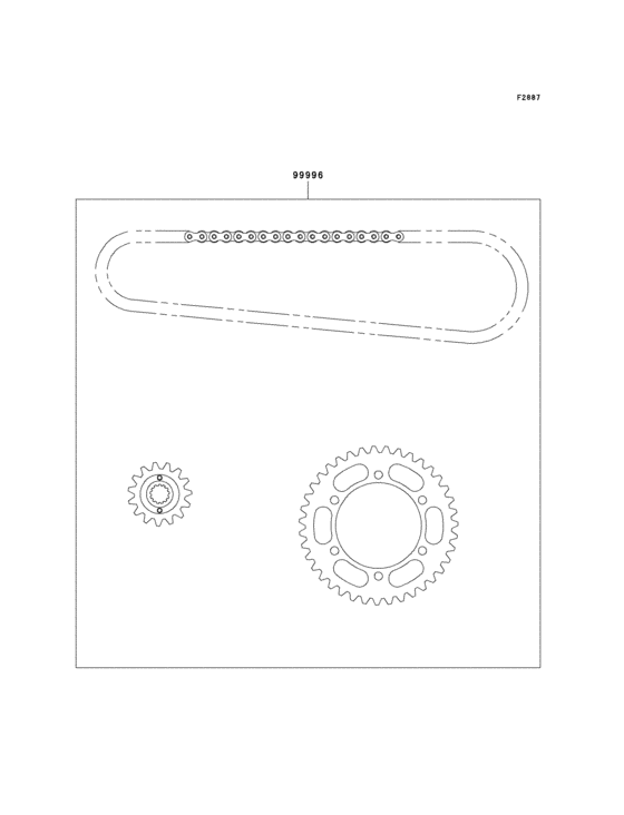 EX500 Цепь комплект