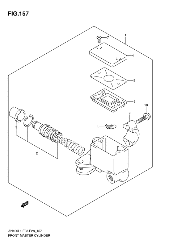 AN400 (ABS) Передний тормозной цилиндр