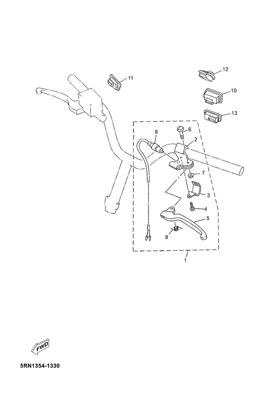 Handle switch. lever