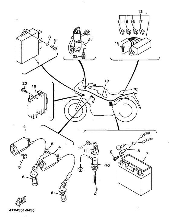 TDM850 Elektrische ausrustung 1