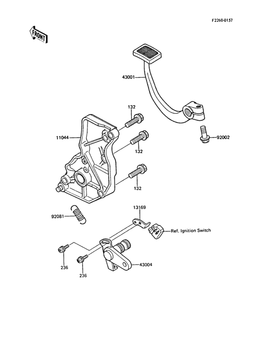 ZL1000 Педаль тормоза