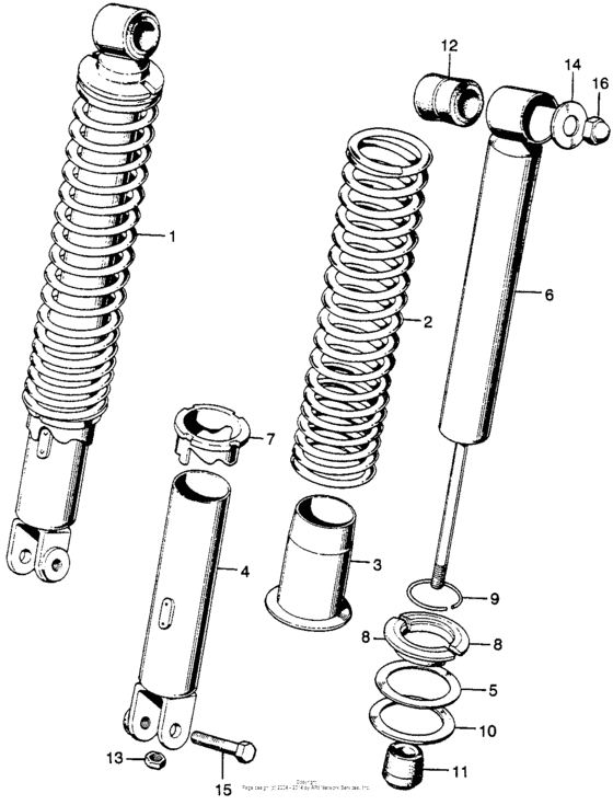 Rear shock absorber k
