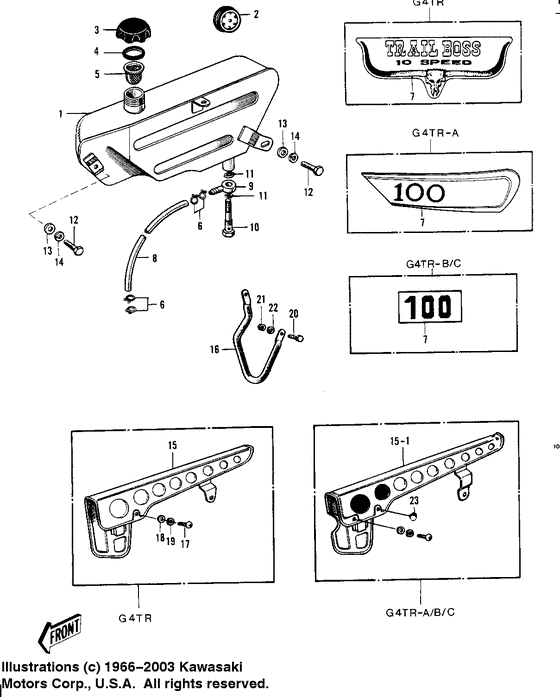 Oil tank/chain cover