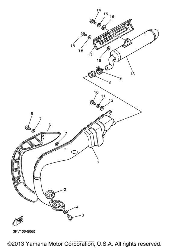 PW80J Выхлопная система