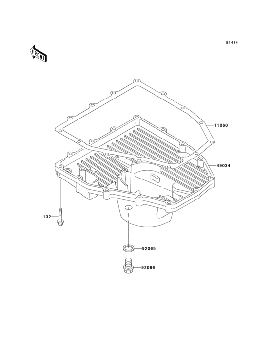 ZX600 Маслянный поддон